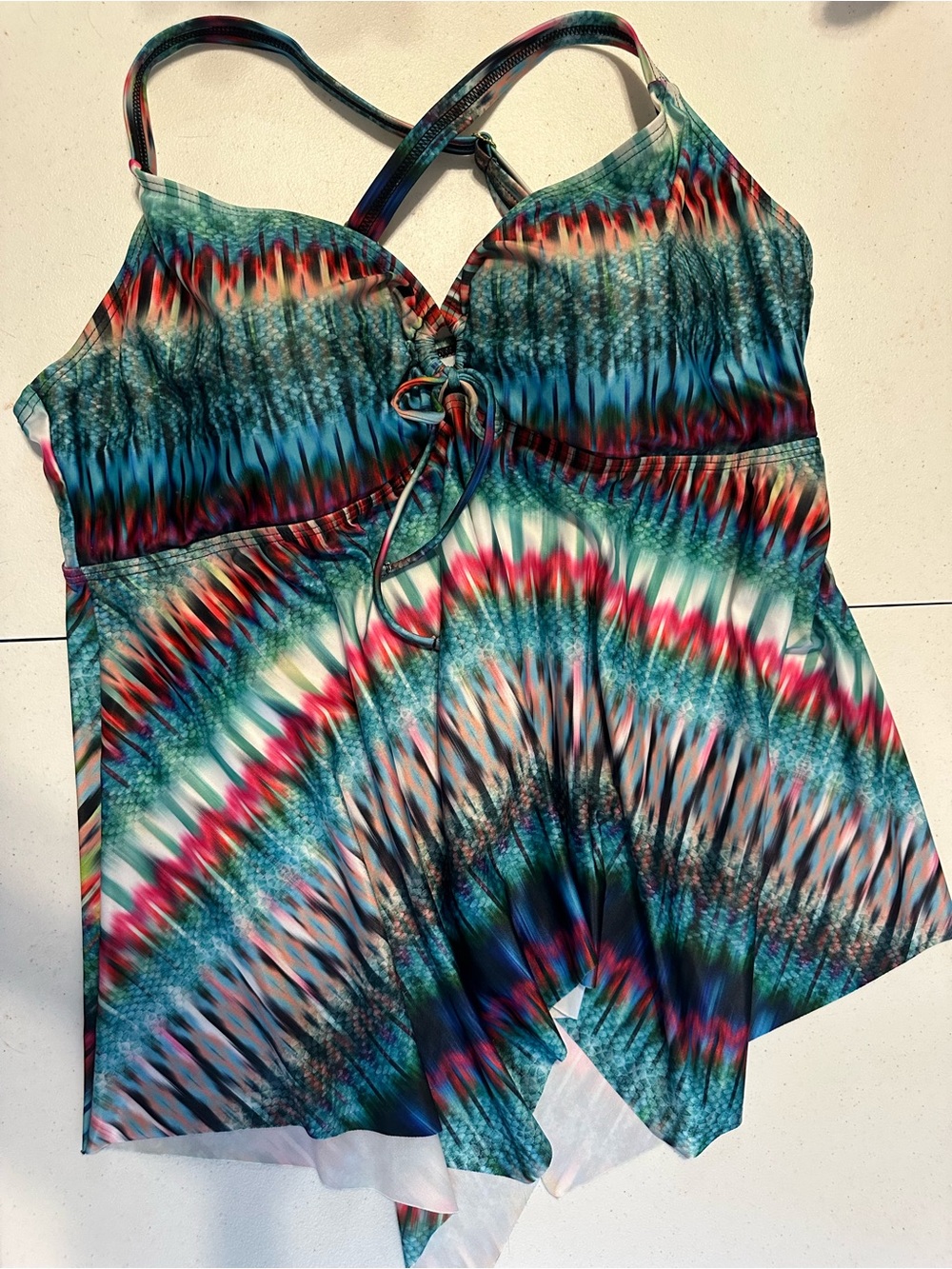 Tropiiculture Size 20 Tankini Swim Top EUC